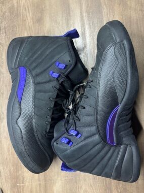 Jordan 12 Retro Black Dark Concord Size:10